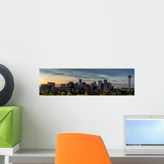 Denver Skyline Early Morning Wall Decal