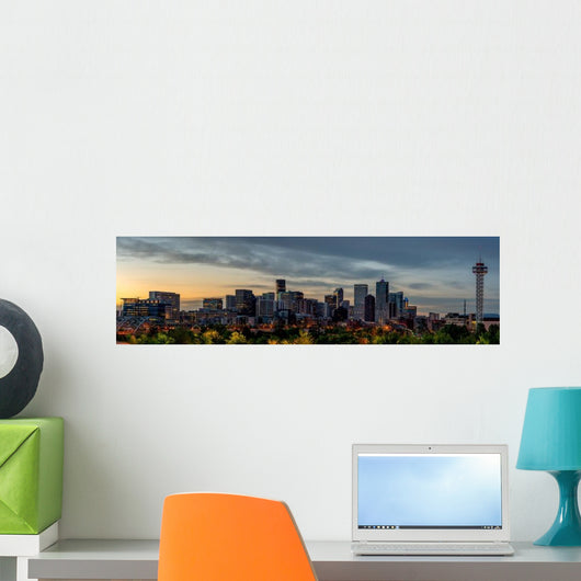 Denver Skyline Early Morning Wall Decal