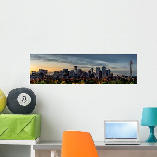 Denver Skyline Early Morning Wall Decal
