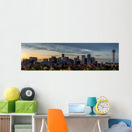 Denver Skyline Early Morning Wall Decal