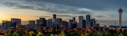 Denver Skyline Early Morning Wall Decal