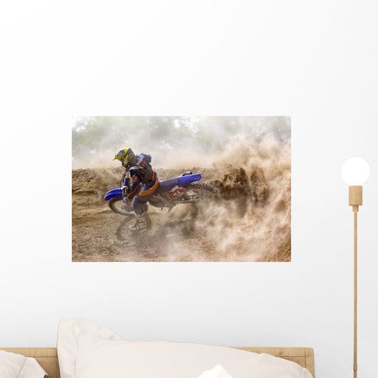 Dusty Debris Motocross Wall Decal