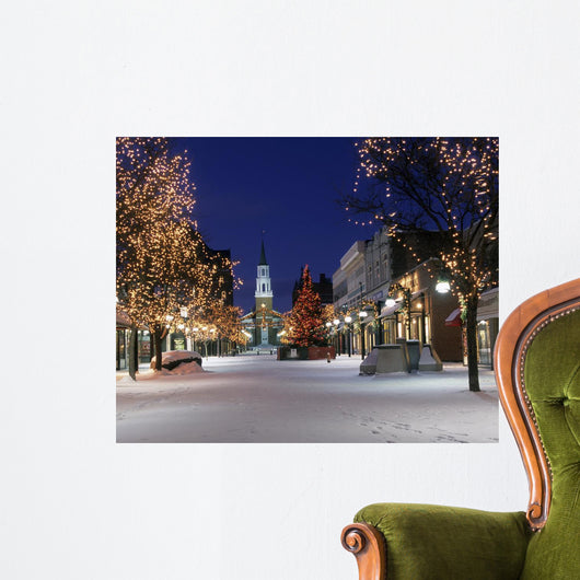 christmas in vermont Wall Mural