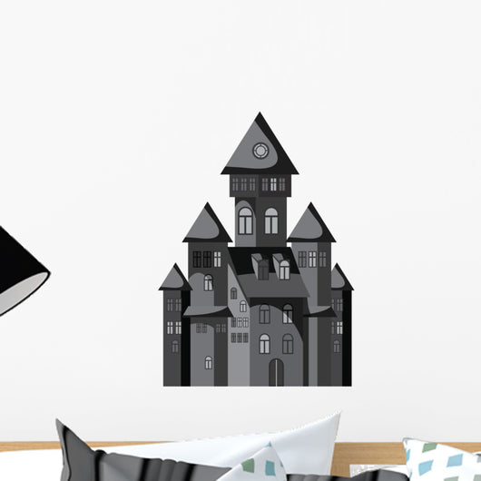 Evil Haunted Halloween Castle Wall Decal