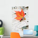 Orange Maple Leaf Wall Mural