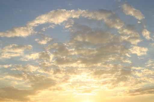 Backlit Clouds near Sunset Wall Decal