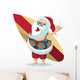 Santa Claus Giving Hang Wall Decal