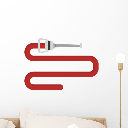Firehose Vector Illustration Wall Decal