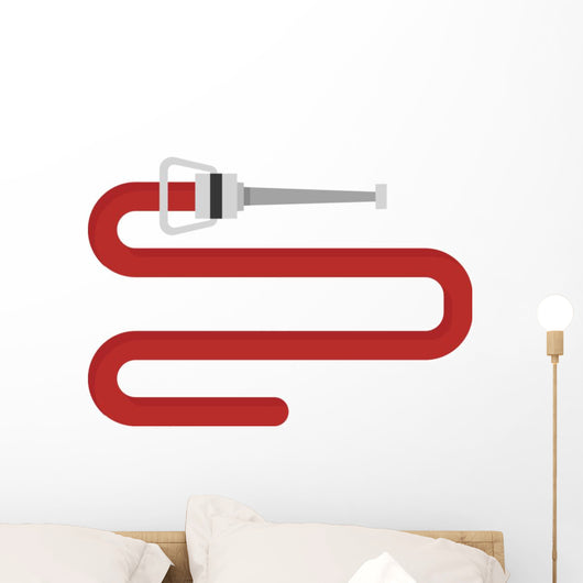 Firehose Vector Illustration Wall Decal