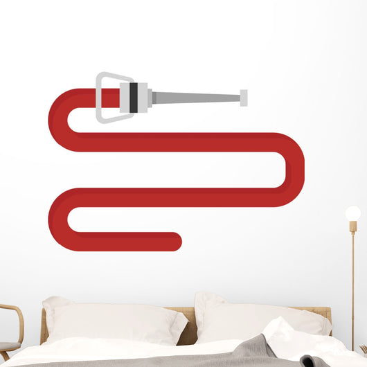 Firehose Vector Illustration Wall Decal