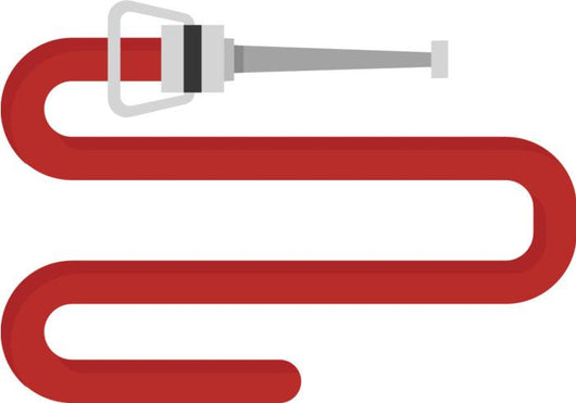 Firehose Vector Illustration Wall Decal
