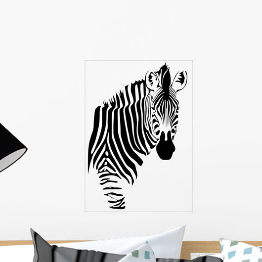 zebra B/N Wall Decal