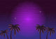 80s Retro Neon Gradient Wall Decal