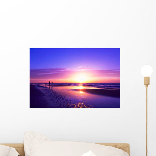 Sunset on the Beach Wall Mural