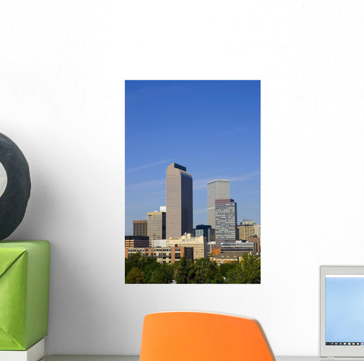 Denver Colorado Skyline Wall Mural