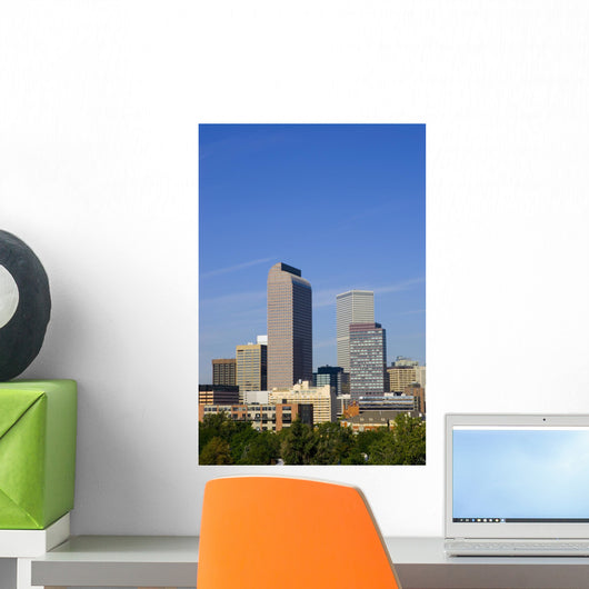 Denver Colorado Skyline Wall Mural
