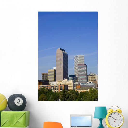 Denver Colorado Skyline Wall Mural