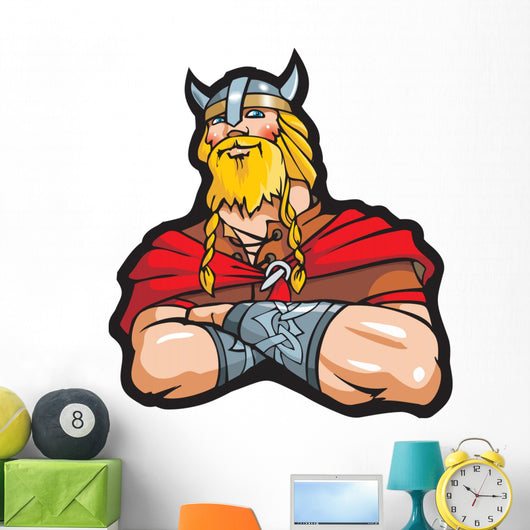 Viking, vector illustration Wall Decal