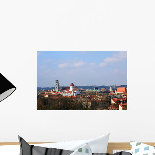 Panorama of Vilnius, Lithuania Wall Mural