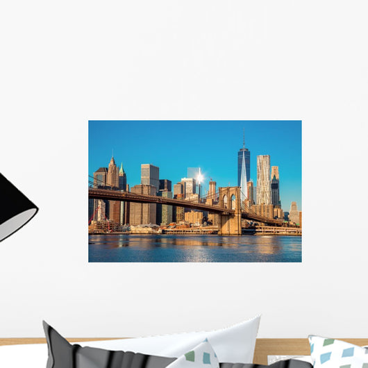Famous Skyline Downtown New Wall Decal