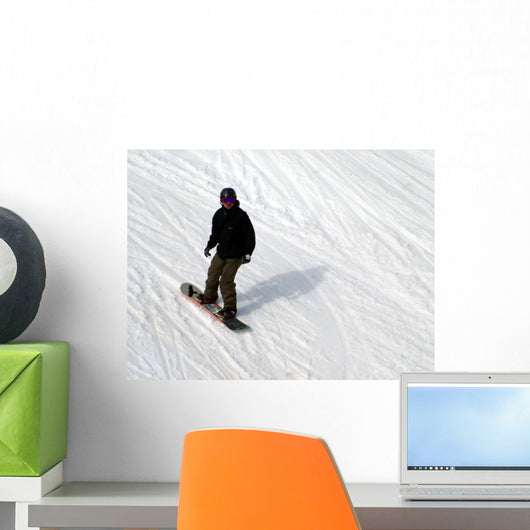 Snowboarder Snowboarding Wall Mural