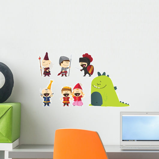 Adorable Cartoon Fantasy Wall Decal