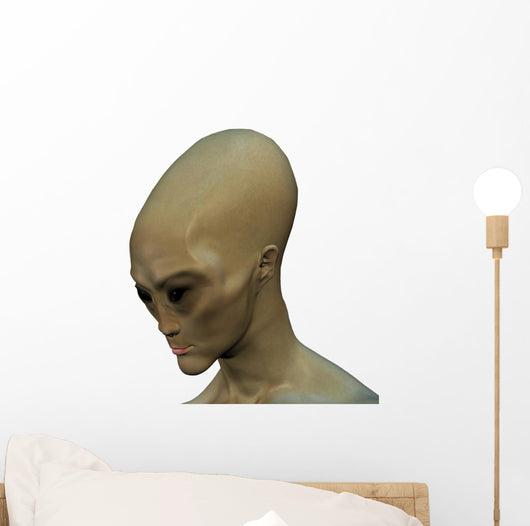 Alien Invader 1 W/ Clipping Mask Wall Decal