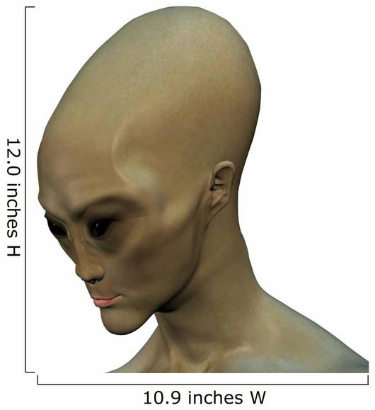 Alien Invader 1 W/ Clipping Mask Wall Decal