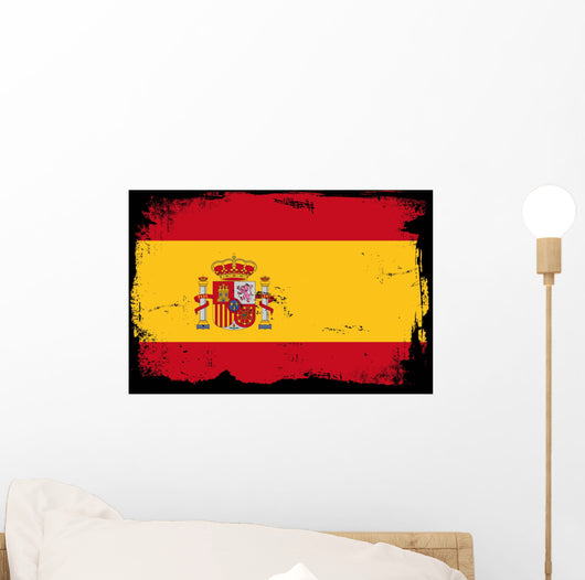 grunge flag - spain Wall Mural