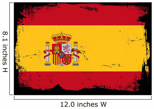 grunge flag - spain Wall Mural