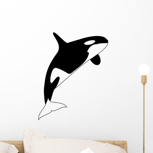 A black and white killer whale Wall Decal