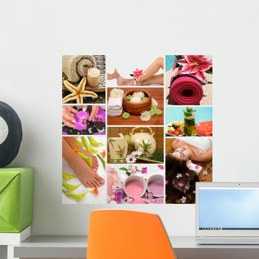 Spa Collage Wall Mural