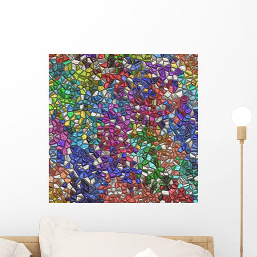 colorful mosaic pattern Wall Mural