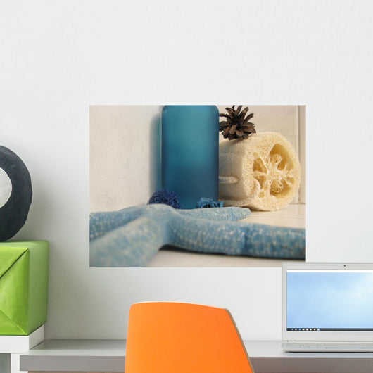 Blue Starfish Wall Mural