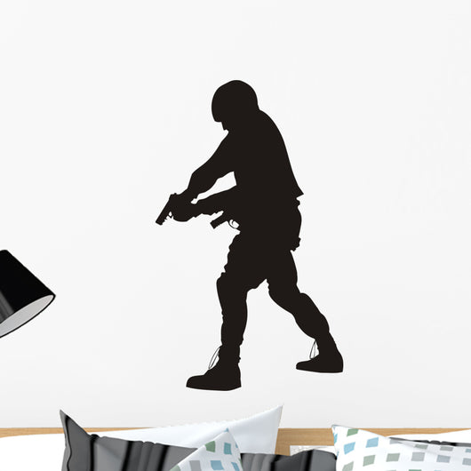 S.w.a.t. Silhouette Wall Decal