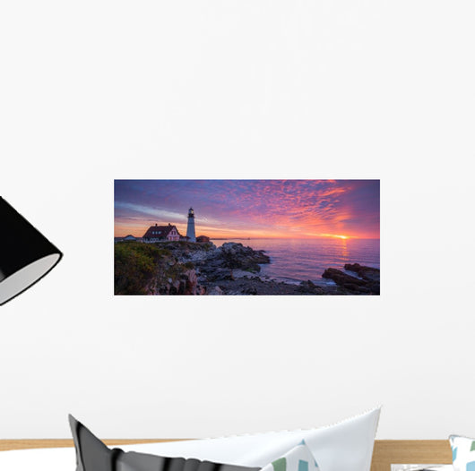 Portland Head Light Panorama Wall Decal