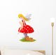 fairy elf mushroom Wall Decal