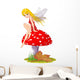 fairy elf mushroom Wall Decal