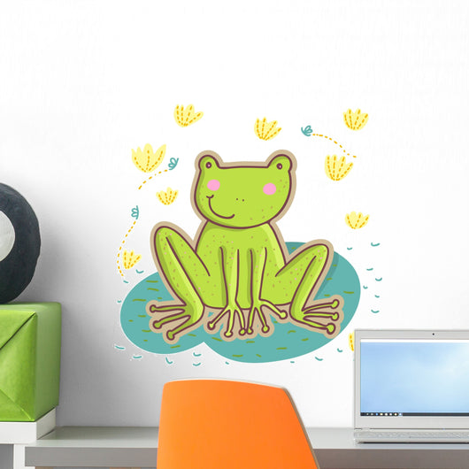Frog in Vector Wall Mural