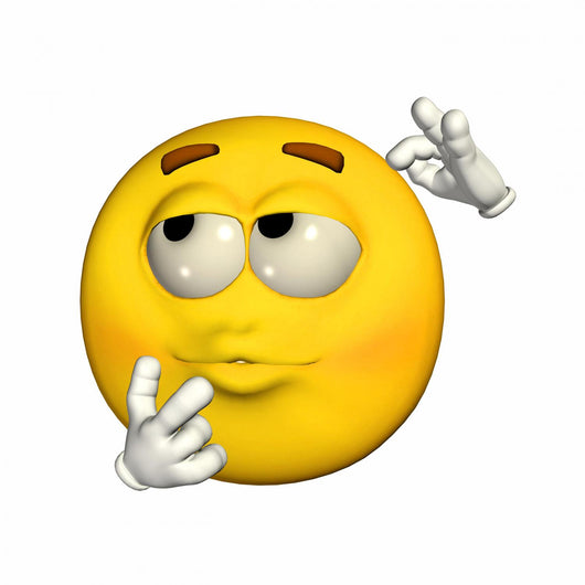 Emoticon - Wondering Wall Decal