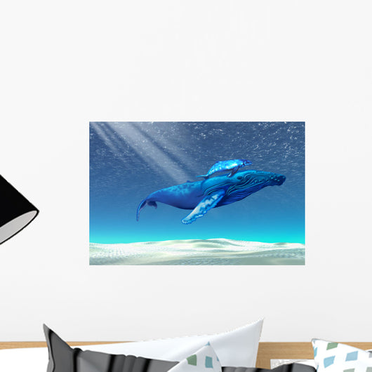 WHALES Wall Mural