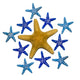 Star Fish White Wall Decal
