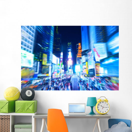 Times Square Night New Wall Decal