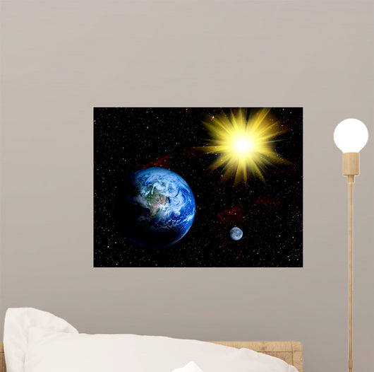 Space Landscape Wall Mural