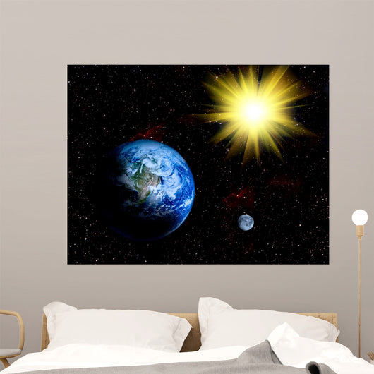 Space Landscape Wall Mural