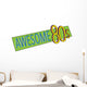 Awesome 80s Party Banner Wall Decal