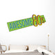 Awesome 80s Party Banner Wall Decal