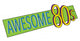 Awesome 80s Party Banner Wall Decal