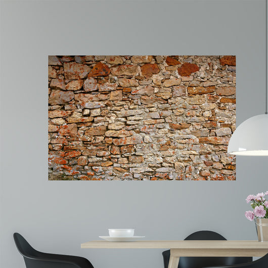 Masonry in Spain, old stone walls Wall Mural