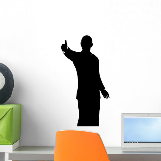 Silhouette Isolated on a White Wall Decal